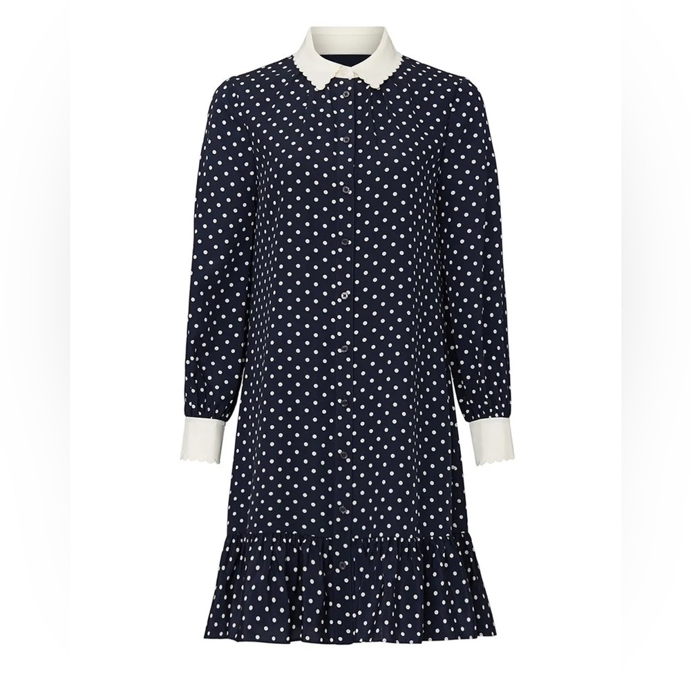 Tory Burch Cora Polka Dot Shirt Dress